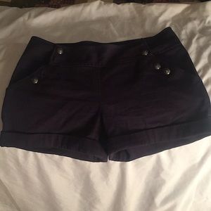 Juicy Couture shorts side flaps,  navy blue size 6